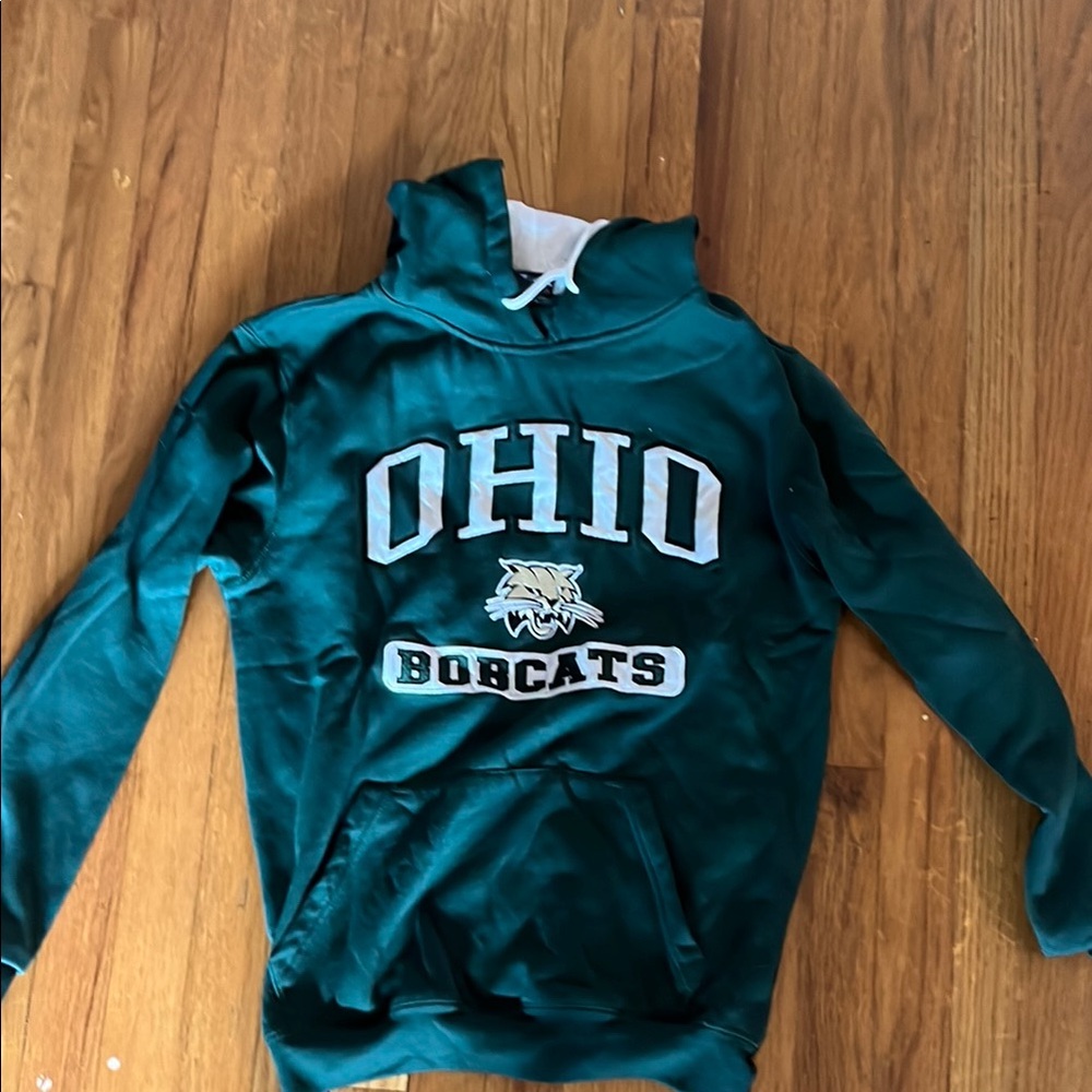 Ohio Bobcats Green Kids Hoodie